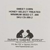 Honey Select Treated Yellow Hybrid Sweet Corn Seed 200 Seed