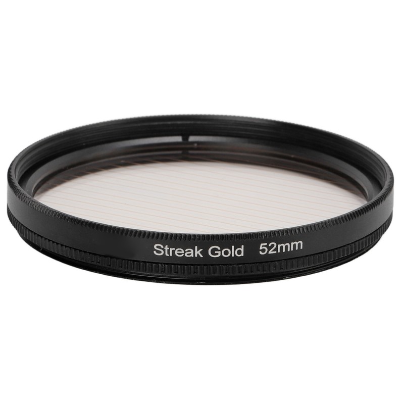 Gold Streak Anamorphic Effect Filter UHD Optical Glass Waterproof Scratch
