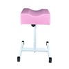 LOVEVLOGY LOVEVLOGY Pedicure Stool, Height Adjustable, H-Shaped Arch Cushion, Pink,