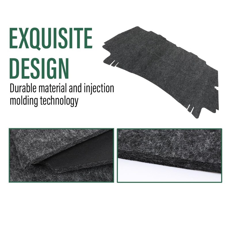 LQI Hood Insulation Pad 1/2" with Clips Compatible with Dodge