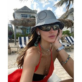 SORVINO anteojos de sol envolventes de moda para hombres y mujeres, anteojos de sol ovaladas deportivas de moda, Negro/Gris, Mediano