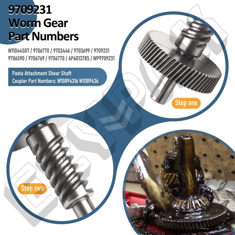 9703543 WP9709231 Gear Kit for Whirlpool/Kitchenaid 5QT - 6QT Stand