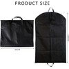 Black Suit Carrier - Reusable Garment Bag with Full Zipper,