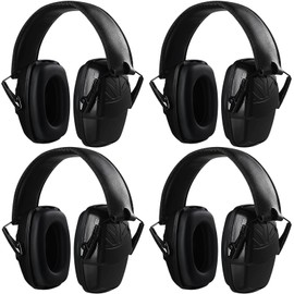 Saysurey 4 Pack Noise Reduction Ear Muffs Headphones NRR 26db Sound Canceling Headphones Ear Hearing Protection Ear Muffs for Shooting, Construction, Power Tools