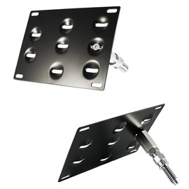 Xotic Tech Black Front Tow Hook License Plate Bumper Mount Bracket Holder For Lexus IS CT GS LS RC RX IS-F