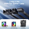 Cable Matters 2-Pack 2 Way 4 Pin PWM Fan Splitter