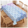 Walmsco Tablecloth Pink Purple Blue Mermaid Scale Pattern Decor For