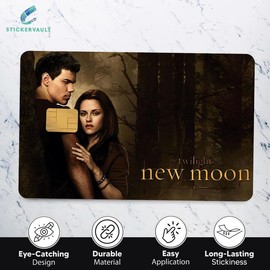 Twilight Edward Bella Jacob Debit Credit Card Sticker Small Chip:_color 4