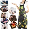ENSIANTH Funny Avocado Apron Avocado Cooking Kitchen Aprons with Pockets