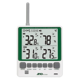 A&D AD-5664SET Multichannel Wireless Ambient Temperature and Hygrometer Set