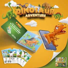 Dinosaur Puzzle, Interactive Dinosaur Puzzle Set with Augmented Reality Feature, Educational 4D Learning Game