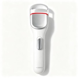 HEBECA Heated Eyelash Curler, 8s Fast Heat Up, Dual Temperature Modes 149°F /167°F, Rechargeable 600mAh Battery, 24h Long Lasting, 1.5 Inch Wide Safe Silicone Pad Compact Travel Lash Curler