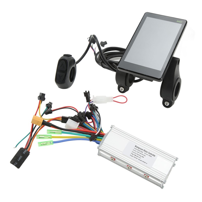 Electric Bike Brushless Controller M6C LCD Display 36/48V 500W ABS