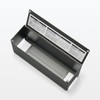 MUJI Steel Tap Storage Box with Flap, Dark Gray, 12.6×3.9×5.5