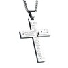 Cavalcade Cross Pendant for Car Rear View Mirror Lords Prayer