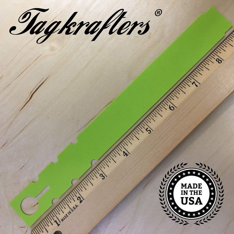 TAGKRAFTERS 9" x 1" Lime - 250 Pcs - Plastic