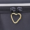 munkees, 2 x Mini Heart Carabiner Key Ring Gold 3222