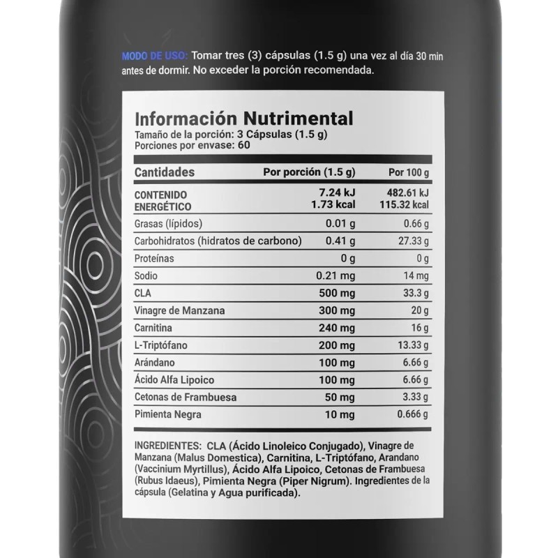 Quemador Nocturno Sin Estimulante De 180c. Down Blend B Life
