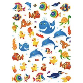 CURRENT Water Loving Critters Animal Stickers (57 Stickers, 1-1)
