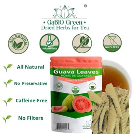 Hoja de guayaba Premium 100+ Leaves (2.1oz / 59.5g) 100% Natural whole Dried Guava leaves.