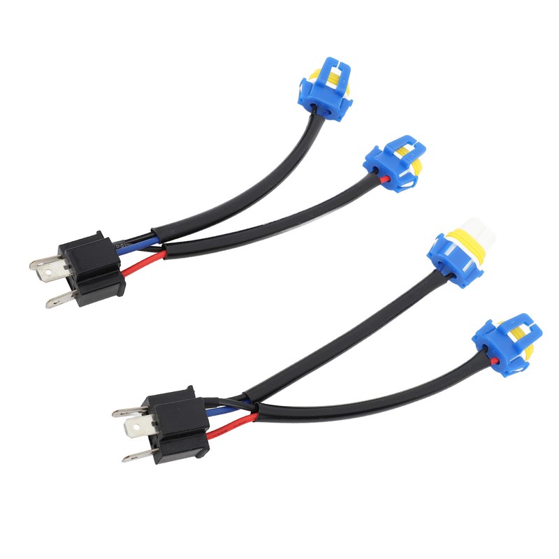 2pcs Headlight Bulb Conversion Wire 9003 H4 TO 9005 9006