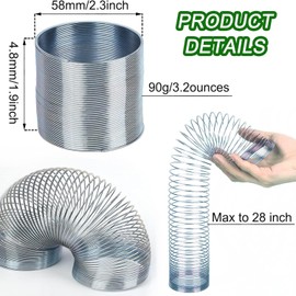 2 PCS Squirrel Baffles Squirrel Guard for Bird Feeders,Squirrel Spring Barriers Deterrent Coil Protects Outdoor Bird Feeder Poles (Silver)