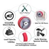 Heavy Duty Casters Wheels 4" 5" 6" 8" DiameterX2 Width