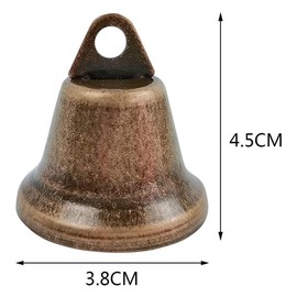 10 Stück Vintage Bronzeglocken 38mm – Kleine Metallglöckchen für Türdekoration, Weihnachten, Hundehalsband, Windspiel & DIY