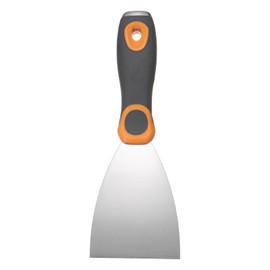 QUARKZMAN Spachtelmesser 3" Edelstahl Farbschaber Flexibles Trockenbau-Reparatur-Spachtelmesser zum Entfernen von Zement Tapetenkleber mit Metallhammer-Ende