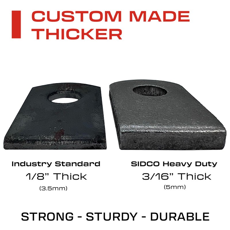Sidco Supply Welding Tabs - Extra Thick - 1” W,