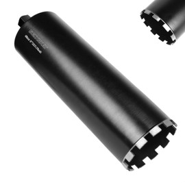 5" Diamond Core Drill Bit with 17.7inch Total Length, 1-1/4"-7 Thread, Laser-Welded Segments for High-Performance Drilling Cured Concrete, Brick, Stone, Masonry Walls and Floor