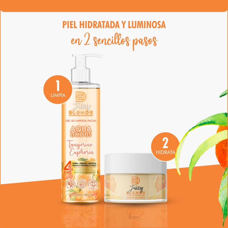Blends Juicy Gel Hidratante Facial 4 en 1 Tangerine Euphoria