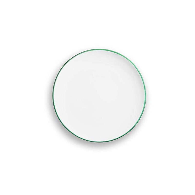 GMUNDNER KERAMIK Dinner Plate Cup Diameter 25 cm Green Rim