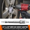 Yejesiy 14PCS Premium Bolt Extractor Kit, Stripped Bolt Extractor Socket