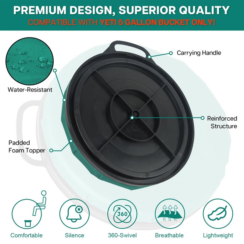 WizeCave Bucket Seat (Seafoam)