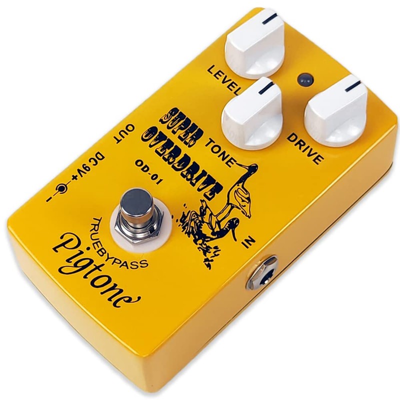 Pigtone PP-21 Super Overdrive Pedal de efectos de guitarra 9V