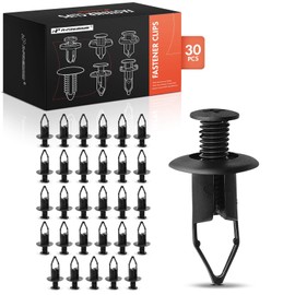 A-Premium 30PCS Nylon Tailgate Bumper Fender Splash Guard Clips Screw-Type Compatible with Toyota Camry 1993-2012, RAV4 1996-2024, Corolla, Tundra, 4Runner, Avalon & Lexus ES300, LS400 - For 9mm Hole