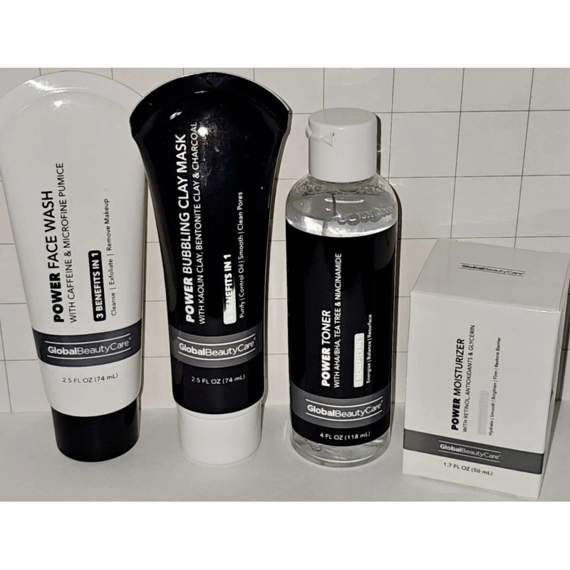 Global Beauty Care 4pc Global Beauty Care POWER Face Wash,