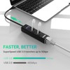 atolla USB LAN Adapter, Aluminium USB Hub with 3 USB