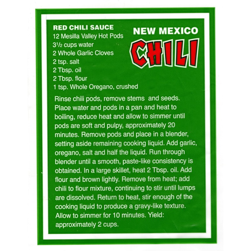 Barker's Medium Spicy Dried Red Chili Pods From Hatch, New