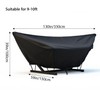 Outdoor Hammock Cover with Zip and Elastic Ropes, Heavy Duty