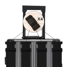 4 Pieces Luggage Straps, Heavy Duty with Quick-Release Buckle Suitcase Safe Belt Suitcase Strap, Luggage Strap, Luggage Belt Strap, Luggage Straps, Suitcase Belt Strap (Black)