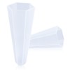 com-four® 2 x Plastic School Cone Tip Protectors - Hexagonal