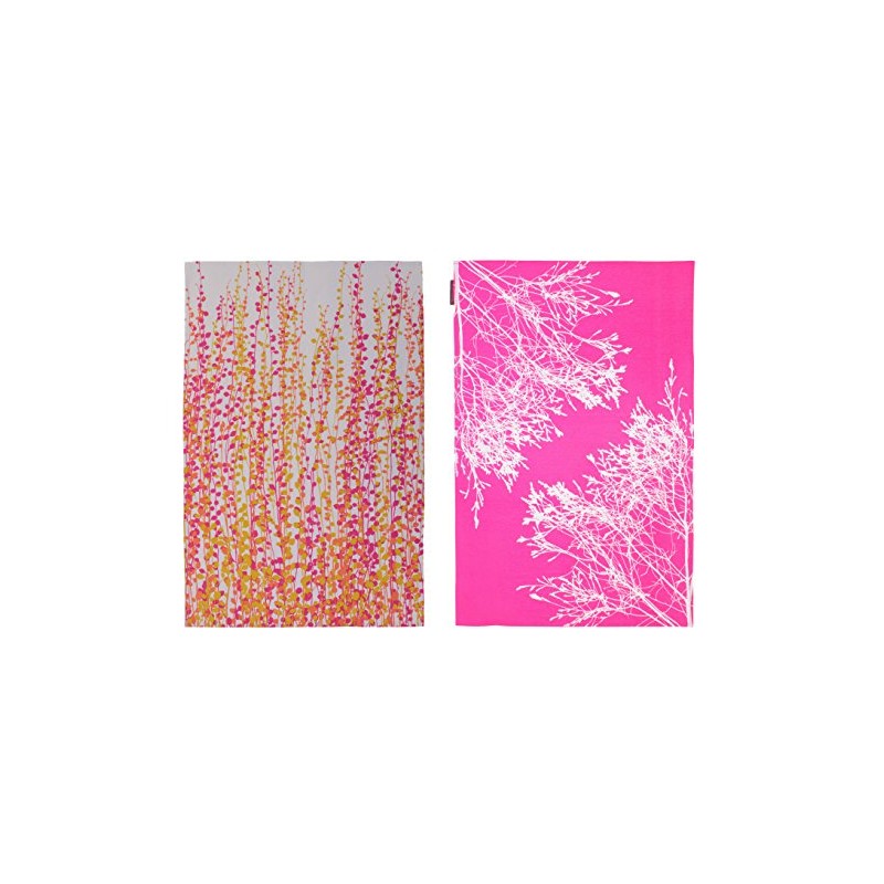 Clarissa Hulse Fynbos Cotton Tea Towels, Pack of 2, Pink