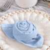 MLMC 8 Pack Blue Cloth Napkins Rustic Washable Cotton Linen