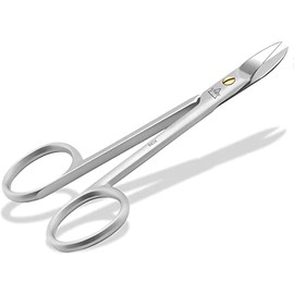 NECALON Professional Toenail Scissors for Extra Strong and Thick Toenails Nail Scissors with Sharp Slightly Curved Cutting Surface for Foot Care and Pedicure Made of Stainless Steel 10.5 cm