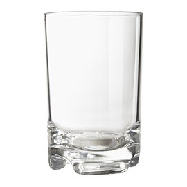 GET SW-1424-1-SAN-CL-EC BPA-Free Break-Resistant Plastic Beverage Glasses, 12 Ounce, Clear (Set of 4)