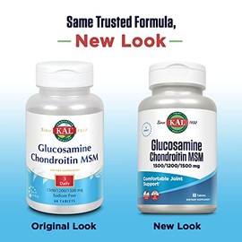 KAL Glucosamine Chondroitin Msm Tablets, 60 Count