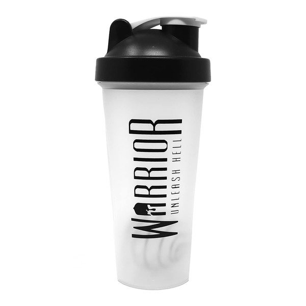 Warrior Warrior Protein Shaker Bottle, Includes Wire Mixball Blender C