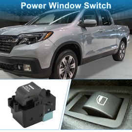 A ABSOPRO Power Window Switch Rear Passenger Side Window Control Switch for Honda Ridgeline 2006-2014 Brown